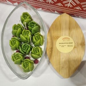 Eucalyptus Mint Green Candle Set
